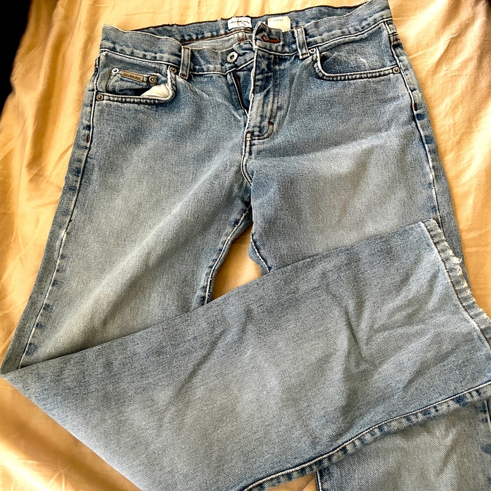 Woman’s Calvin Klein San blast bootcut jeans. Size 7. Inseam 32